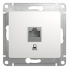 Розетка PC 1-ая кат.5E белый GLOSSA	GSL000181K